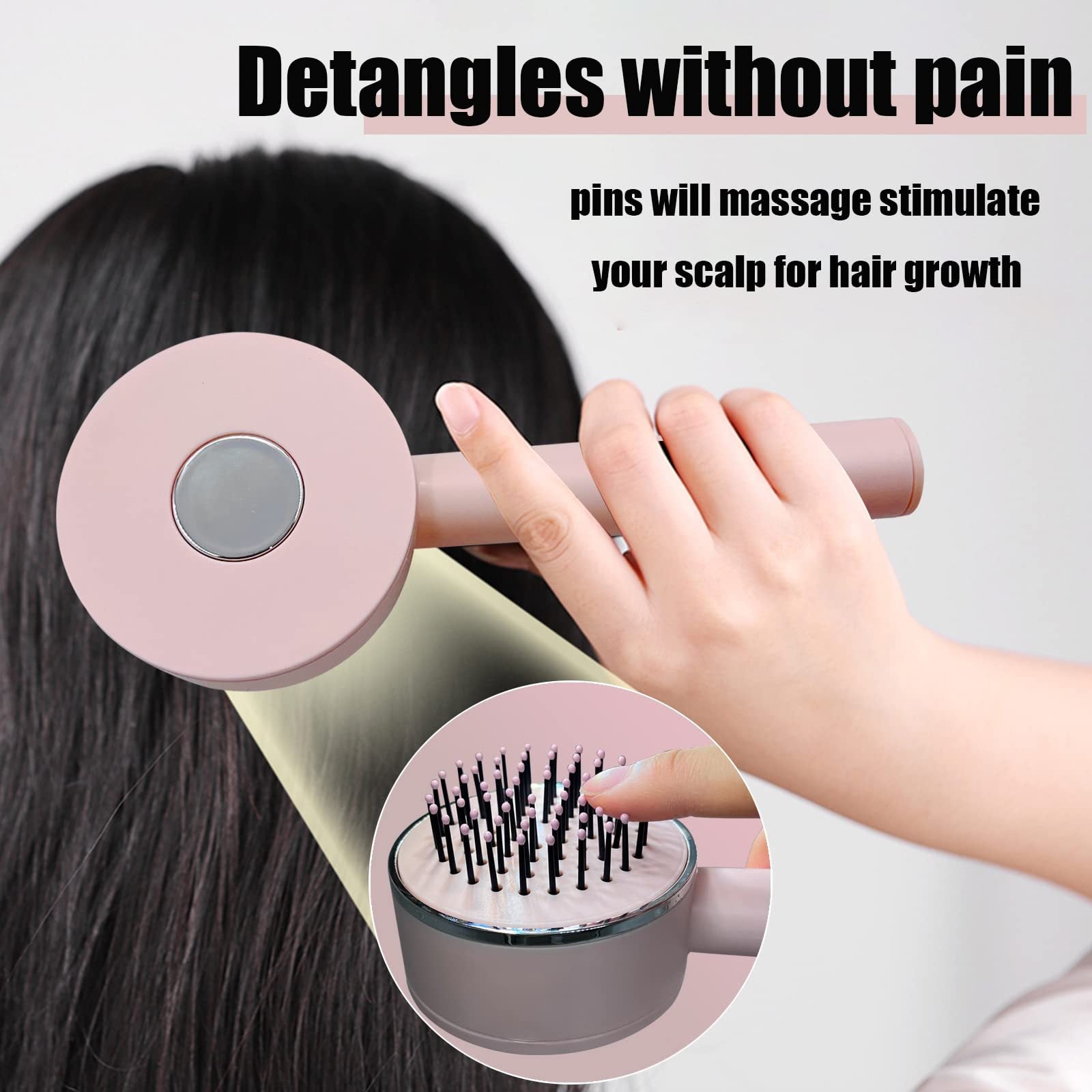 One-key Self-cleaning Hair Brush For Women Curly Hair Brush Anti-Static Airbag Massage Comb Airbag Massage Scalp Comb Professional Detangling One-key Self-cleaning One-key Self-cleaning Hair Brush For Women Curly Hair Brush Anti-Static Airbag Massage Comb Airbag Massage Scalp Comb Professional Detangling One-key Self-cleaning